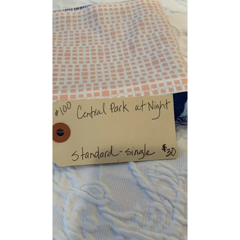 Handmade Standard Pillowcase, Central Park Night Design, Animals and Trees